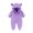 Purple, variant on Winter Baby Clothes Keep Warm Fleece Thick Onesie Cute Ear Hooded Jumpsuits Newborn Boys Girls Romper Kids Coats Jackets (Yellow,0-3 Months)