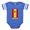 Royal Blue, variant on CafePress - Spain_B - Cute Infant Baby Football Bodysuit