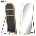 thumbnail image 5 of Arch Floor Mirror, 59" x 20", Gold, 5 of 5