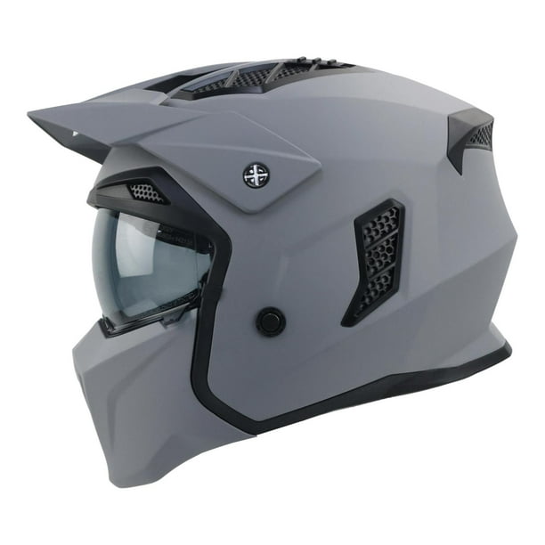 Casco Bkr Phantom Gris Mate Modular Svs gris XXL