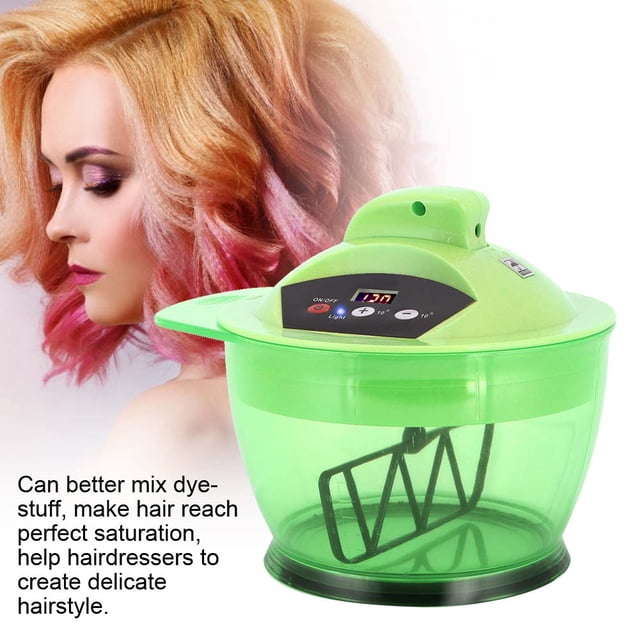 Fugacal Tazón Eléctrico Para Te?ir El Cabello, Hair Art Dyestuff Mezclador Automático Licuadora Hogar Tinte Para El Cabello Crema Tazón Para Mezclar Kit (Green) Fugacal No se aplica