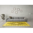 thumbnail image 3 of Ahgly Company Indoor Square Persian Yellow Traditional Area Rugs, 8' Square, 3 of 4