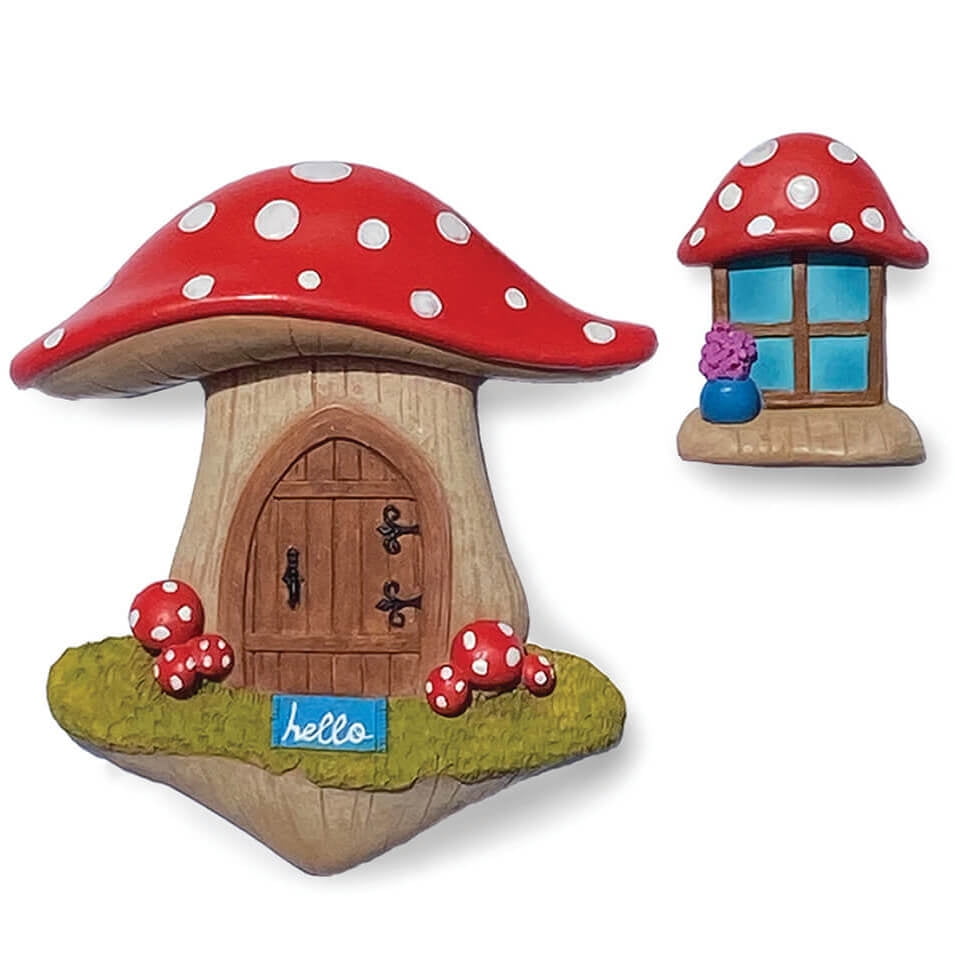Mushroom Welcome Accessories Miniature Dollhouse FAIRY GARDEN 