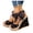 Black, variant on Platform Sandals Womens High Heels Open Toe Wedges Spot Print Ankle Strap Summer Dress Shoe