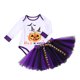 thumbnail image 5 of Disfraz de Halloween para niños pequeños, pelele sin mangas con estampado de calabaza, Tops y sombreros, 2 piezas, 0-2 años, 5 of 5