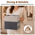 thumbnail image 2 of FOUKUS 4 Pack 11 Inch Fabric Storage Cubes: 25 lb Reinforced Structure with Clear Front Window, Collapsible Cube Storage Bin Organizer for Closet Shelf, Clothes, Toys, Dorm Room, 2 of 7