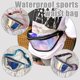 thumbnail image 4 of Riñonera deportiva para correr, teléfono móvil, impermeable, pequeña, transparente, para natación, bandolera de pecho, riñonera láser, 4 of 7