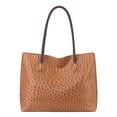 thumbnail image 1 of Bolso Milan Chiva de piel para mujer, tamaño grande, marrón claro, 1 of 6