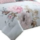 thumbnail image 5 of Juego de ropa de cama Benzara, tamaño king, 7 piezas, con diseño floral, 5 of 5
