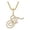 F, variant on YYKihy Letter Pendant Diamond Necklace Men's Chain Women's Chain Pendant Capital Letter Pendant Hip Hop Jewelry