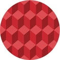 thumbnail image 1 of Ahgly Company Indoor Round Patterned Red Area Rugs, 8' Round, 1 of 6