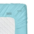 thumbnail image 2 of 6 Piece 1800 Collection Bed Sheet Set with Extra Pillowcases, Deep Pockets Fitted Sheet, 100% Soft Microfiber, Hypoallergenic, Cool & Breathable, California King, Aqua Light Blue, 2 of 4