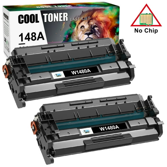 148A Toner Cartidge Cool Toner Compatible for HP W1480A MFP 4101fdn Pro 4001dn 4001n (Without Chip 2-Pack,Black)