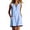 *Blue, variant on VBVC Women's Crew Neck Sleeveless Shift Dress,Color Block Trim Tunic Dress For Women,Ladies' Casual Button Detail Mini Dress with Pockets,White,S-2XL