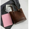 thumbnail image 5 of HLSOHJP Trendy Suede Crescent Shoulder Bag Women Bucket Satchels Crossbody Purse Retro Top-handle Travel Tote Handbag, 5 of 7