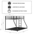 thumbnail image 4 of Twin Over Full Metal Bunk, Black, 4 of 5