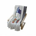thumbnail image 3 of Folkloric Soft Flannel Fleece Throw Blanket, Ukrainian Culture Inspired Floral Motif with Peacock and Abstract Flowers, Cozy Plush for Indoor and Outdoor Use, 50" x 60", Multicolor, by Ambesonne, 3 of 5