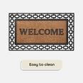 thumbnail image 4 of Wrought Iron Rubber Door Mat, Ironworks Durable, Easy to Clean & Decorative Outdoor Welcome Mats - Heavy Duty for All Weather - Doormat Traps Dirt, Debris, & Mud, 4 of 4