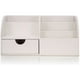 thumbnail image 2 of Organizador de Escritorio de oficina, sistema de organización, organizador de mesa, portalápices de cuero PU, caja para bolígrafos, suministros de oficina multifuncionales, 2 of 6