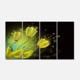 thumbnail image 2 of Golden Flowers Greeting Card - Floral Art Canvas Print, 2 of 3