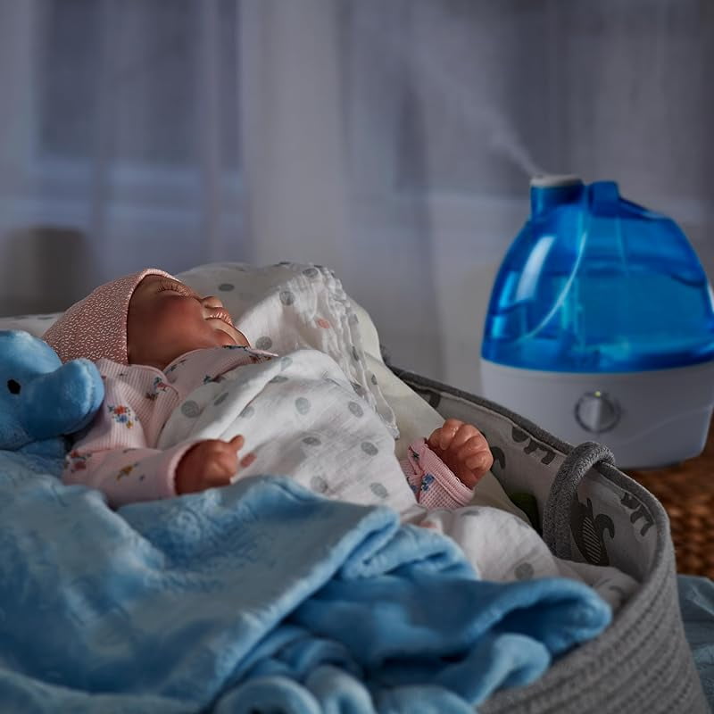 Cool Mist Humidifier (2.2L Water Tank) Quiet Ultrasonic Humidifiers for Bedroom & Large room - Adjustable -360 Rotation Nozzle, Auto-Shut Off, Humidifiers for Babies Nursery & Whole House