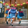 thumbnail image 4 of Back To School Bus Banner Garland Large Classroom Decorations Birthday Party Hanging No DIY Required Festive Bus Theme, 4 of 7