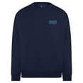 thumbnail image 2 of Men's-Levelwear  Navy Tampa Bay Lightning Crewneck Pullover Sweatshirt, 2 of 3