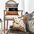 thumbnail image 4 of Sm:)e Trick or Treat Ghost Pumpkin Happy Halloween Pillow Covers 18x18 Inch Set of 2, Cushion Covers for Sofa Home Decor, 4 of 8