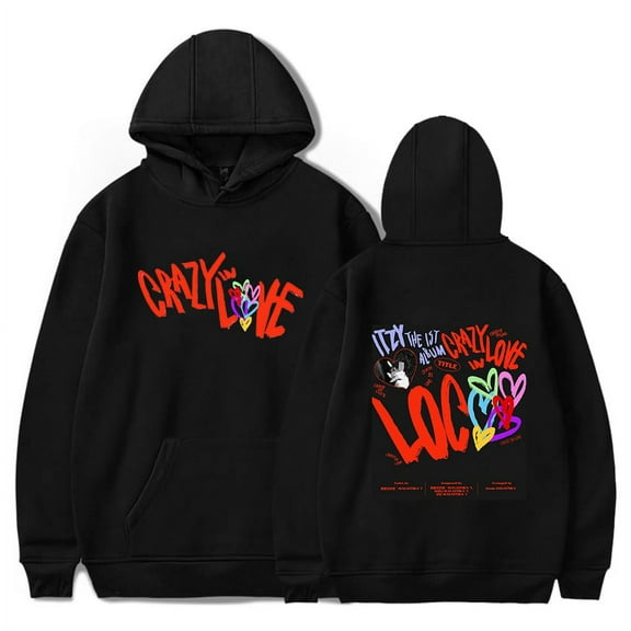 ITZY Hoodie Streetwear Crazy In Love Graphic Kpop Printed Logo Fashion New Women/Men Loose Casual Pullovers