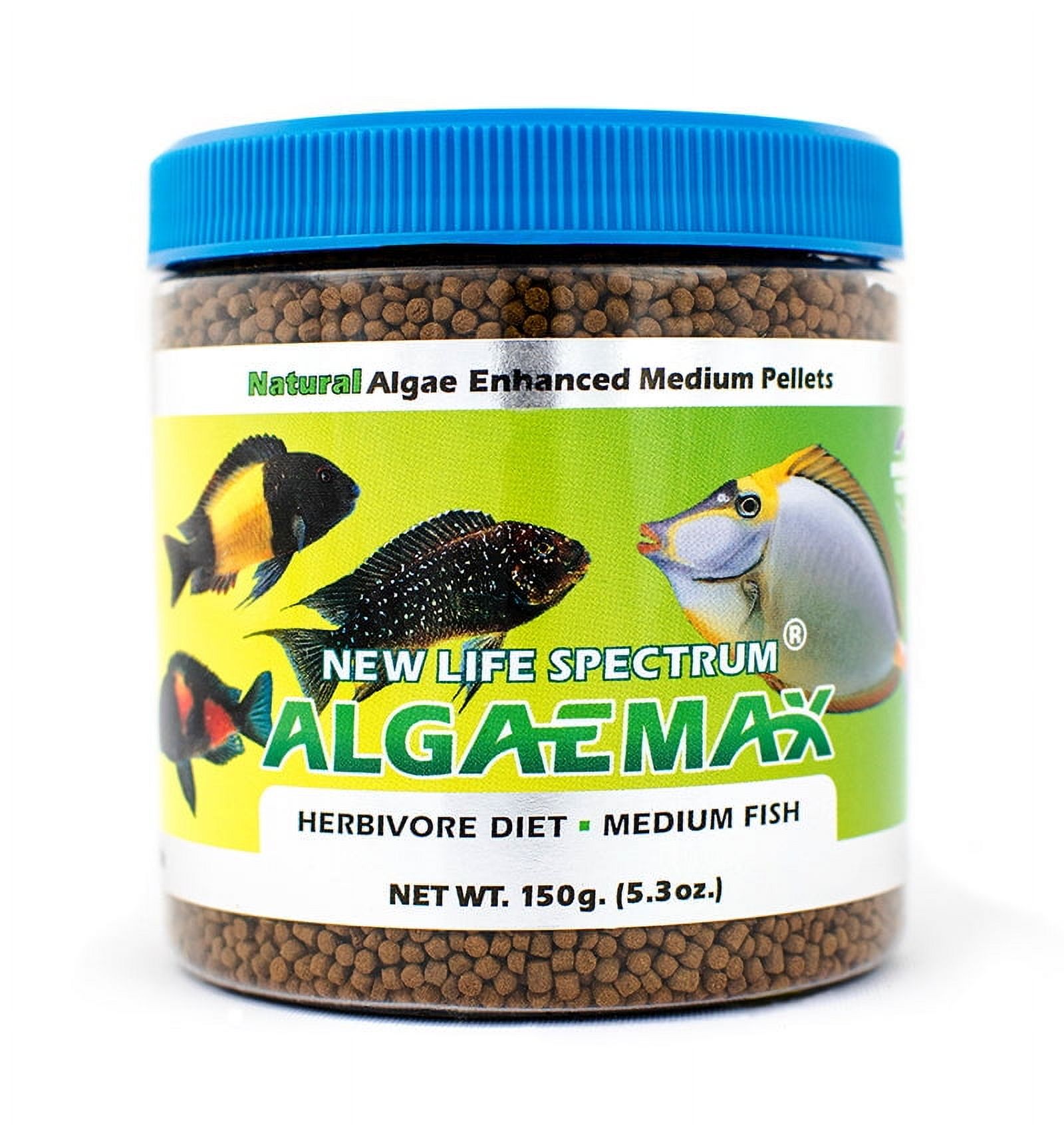 New Life Spectrum AlgaeMax Medium Pellet for Fresh & Saltwater Fish Bag, 2200g