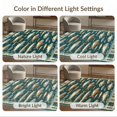 thumbnail image 7 of ODIKA 6'x9' Washable Area Rug Deep Teal Fishing Fish Vintage Rustic Trout Motif with Distressed Angler Design for Dining Room, Under Table, Office Décor, Non-Slip Chair-Friendly, 7 of 7