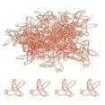 thumbnail image 1 of 40pcs Paper Clip, Bee Shape Paper Clip Small Cute Rust-Proof Metal Strong Durable Bulk for Office Home, 38mm, Rose Gold, 1 of 6