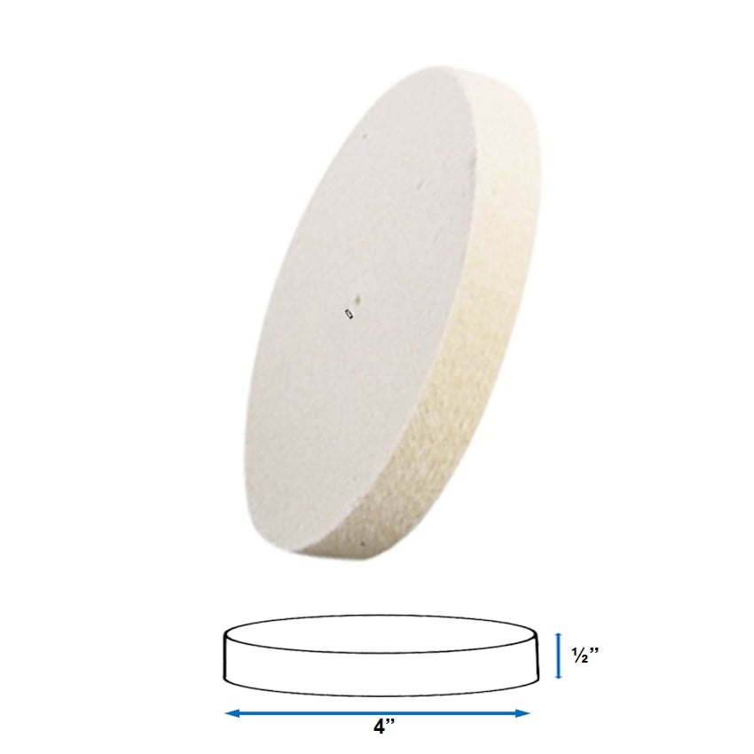 Jewelers Felt Wheel Buff Spanish 6 Diameter X 1//2 Thick Hard