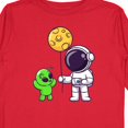 thumbnail image 4 of Inktastic Astronaut Holding a Moon Balloon Boys or Girls Long Sleeve Toddler T-Shirt, 4 of 5