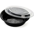 thumbnail image 2 of Diska NuLife 16oz Round Food Container 50 Pcs | Black PP Polypropylene Containers With Lids For Storage | Microwave & Freezer Safe | Eco-Friendly, BPA-Free, 2 of 9