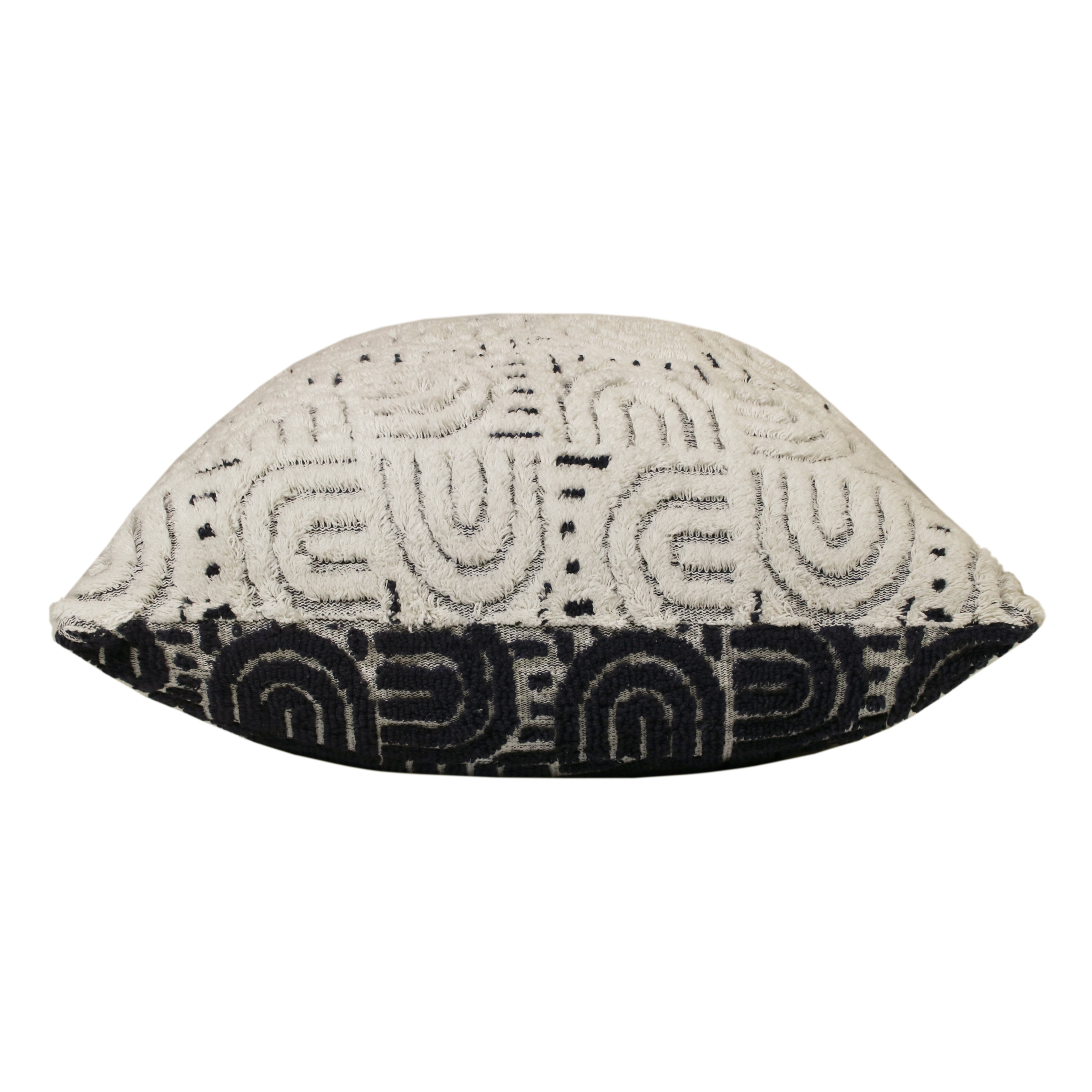 Harlow Hill Hope 30" x 30" White/Blue Geometric Cotton Blend Adult Decorative Throw Pillow Cover