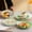 Green, variant on 100Fens Lightweight Mini Wheats Straw Plates Reusable Squares Dishes Dishwasher Microwave Safe Unbreakables Dinner Plates For Children Adult Pet