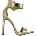 thumbnail image 2 of Delicious Women's Canter Single Sole Ankle Strap High Heels, 2 of 4