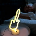 thumbnail image 5 of Guitar Neon Guitar Nightlight LED Neon Lamp Decorative Light Home+decor LED Night Light Bar Party Light, 5 of 6