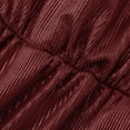 thumbnail image 2 of TaTaai Women's Party Midi Dress V-Neck Puff Sleeve Sparkling Solid Color Loose Fit A-Line Casual Prom Night Out Dress Gift, 2 of 8