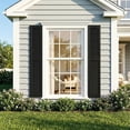 thumbnail image 3 of Resenkos Decorative Faux Shutters, Sturdy, Hassle-Free Design for Indoor & Outdoor Use, 14"x67", Black, 3 of 12