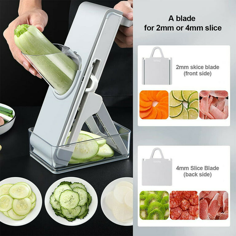 SupMaKin Slicer Safe Mandoline Slicer, Multi Vegetable Cutter Veggie D