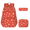 Daisy A/Red, variant on 3-Piece Backpack Set for School,Large Capacity Teen Backpack with Insulated Lunch Bag & Pencil Case,Waterproof with Laptop Compartment & Side Pocket(Daisy A/Yellow)