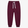 thumbnail image 2 of NOLDARES Wide Leg Sweatpants for Boys Joggers Baggy Sweat Pants Drawstring Elastic Waist Athletic Casual Pants(W132-Black), 2 of 7