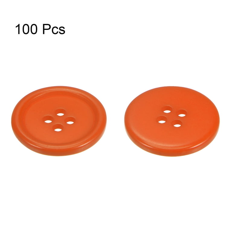 100pcs Red Buttons