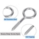 thumbnail image 2 of Tornillo de acero inoxidable, tornillo de ojo, tornillo autorroscante, ojo de oveja, tornillo autorroscante redondo con anillo, tornillo de mano, 10 piezas, 2 of 8
