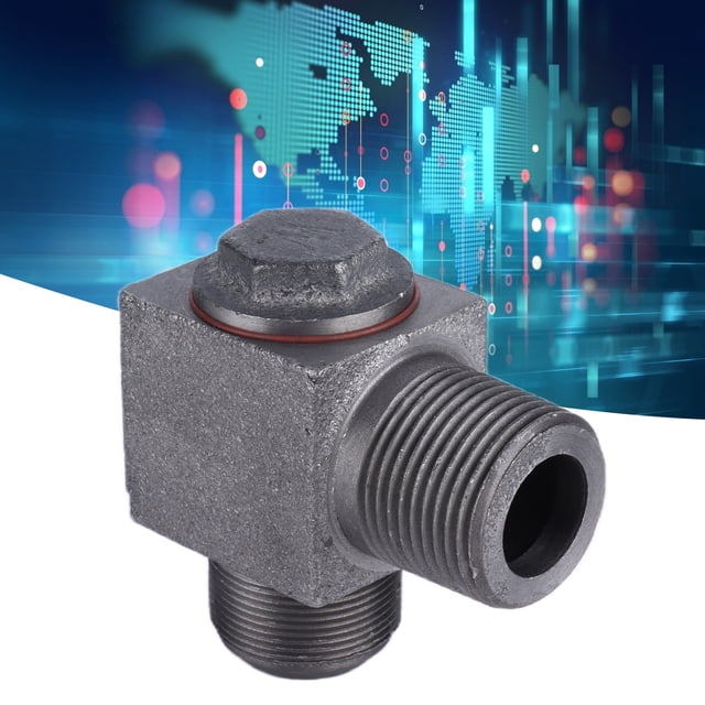 Válvula De Retención Para Compresor De Aire, Buen Sellado Duradero 90 Válvula De Retención Del Compresor De Aire Codo De 10 Mm Hierro Fundido 1.3x0.1in Para La Industria