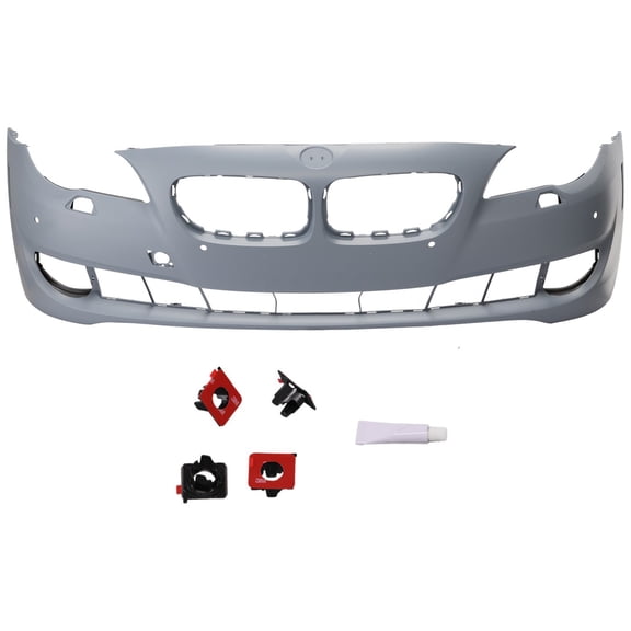 Fit For BMW 528i 550i 535i Sedan 2011-2013 Front Bumper Cover Primed with Sensor Holes