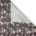 thumbnail image 3 of Ambesonne Valentines Day Kitchen Curtains, Love Swans Hearts, 55"x39", Taupe Grey Pink, 3 of 3