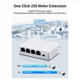 thumbnail image 2 of 2 Pcs 4 Ports 1 à 3 Ports Extendeur PoE Passif Cascadable IEEE802.3Af 100Mbs pour Transmission IP Répéteur Interrupteur NVR IP, 2 x Extendeur Réseau, Blanc, 2 of 8